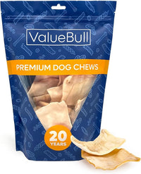ValueBull USA Rawhide Chips, 1 Pound - Natural & Safe, USA Beef Hide, Long Lasting, Chemical Free, No Artificial Flavors