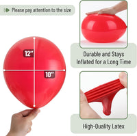 Mr. Pen, Balloons Assorted Colors - Red & Confetti / 54 Pack - image 3