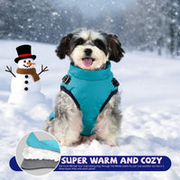 Gyuzh Dog Coat with Harness Puppy Coats Small Dog Harness Jacket - Small / light blue - image 4