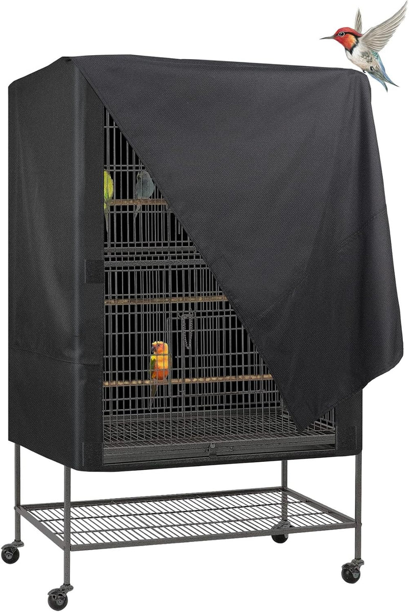 Explore Land Bird Universal Pet Cage Cover Good Night, L - Large / Black