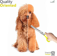 Laazar Dog thinning shears for dogs - Sharp Stainless Steel Blades with Colorful Handles, Safe and Easy-to-Use With Beautiful results, Long Lasting dog grooming thinning shears