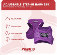 Downtown Pet Supply Step in Dog Harness for Teacup Dogs & Cats No Pull - X-Large / Purple - image 2
