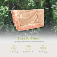 XXL Dog Bed for Extra Large Dogs, Giant Orthopedic Dog Bed with Cooling Gel Memory Foam, Waterproof Pet Bed with Removable Washable Cover, 53" Pet Sofa bed Dutch Velvet with Bone Toy, Peach Pink