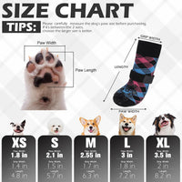 EXPAWLORER Dog Socks for Hot Pavement Summer to Prevent Licking Paws - X-Large / Pink&Blue - image 2
