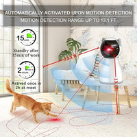 Laser Cat Toys for Indoor Cats,The 4th Generation Real Random Trajectory Motion Activated Rechargeable Automatic Cat Laser Toy,Interactive Cat Toys for Bored Indoor Adult