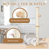 ANWA 32" Tall Sisal Cat Scratching Posts Tree for Indoor Cats Adults - Basic Cat Post - image 4