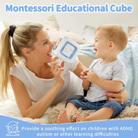SOCBTNSO Montessori Busy Cube Travel Toy - Blue - image 2