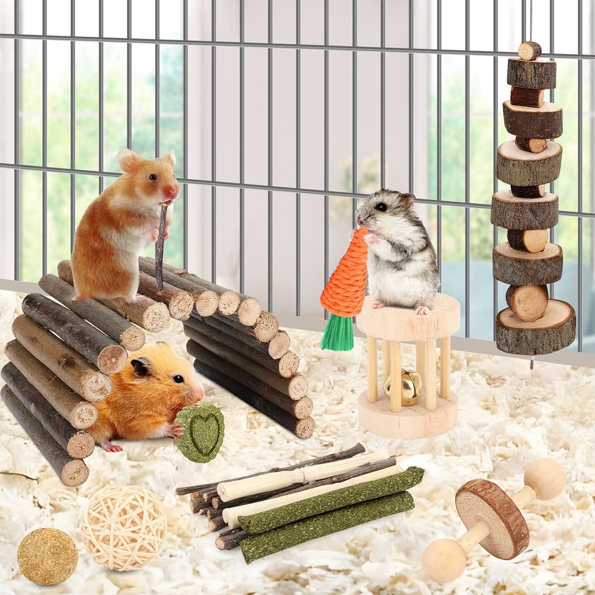 Hamster Toys Guinea Pig Toys Hamster Wheel Hamster Cage Accessories - image 2