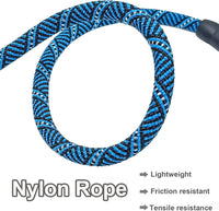 MayPaw Rope Dog Leash, Thick Leash for Medium Large Dogs - blue black / 1/2" * 3' - image 4