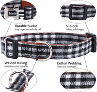 Faleela Soft &Comfy Bowtie Dog Collar - Medium (Pack of 1) / Black And Whit - image 2