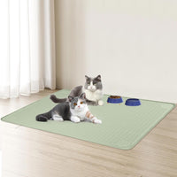 Cat Food Mat Extra Large Silicone Pet Bowl Mat 40''x28'' - Green / 40"L x 28"W - image 4