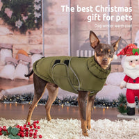 Dog Winter Jacket, Dog Windproof Reflective Jacket for Golden Retriever – Essentials for Dogs - ArmyGreen / X-Large - image 2
