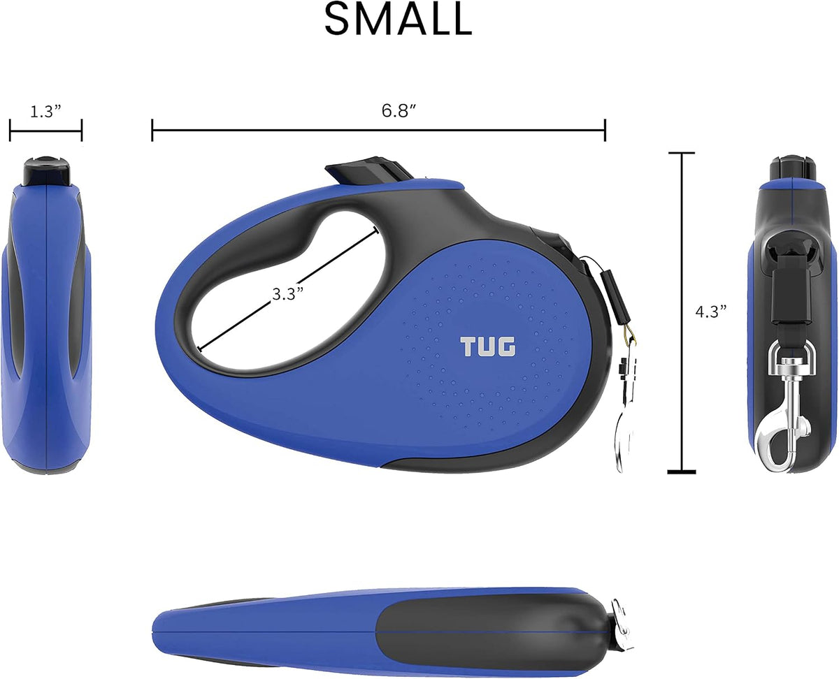 TUG Original Retractable Dog Leash - Blue / Small - image 3