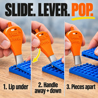 Brick Popper Brick Separator Tool, Building Block Remover Gadget - Orange - image 3