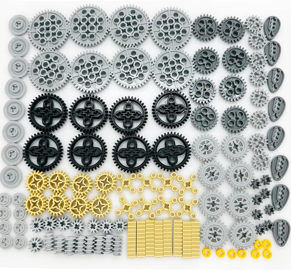 Miutrue technical parts kit with assorted building block gears and wheels - view 6