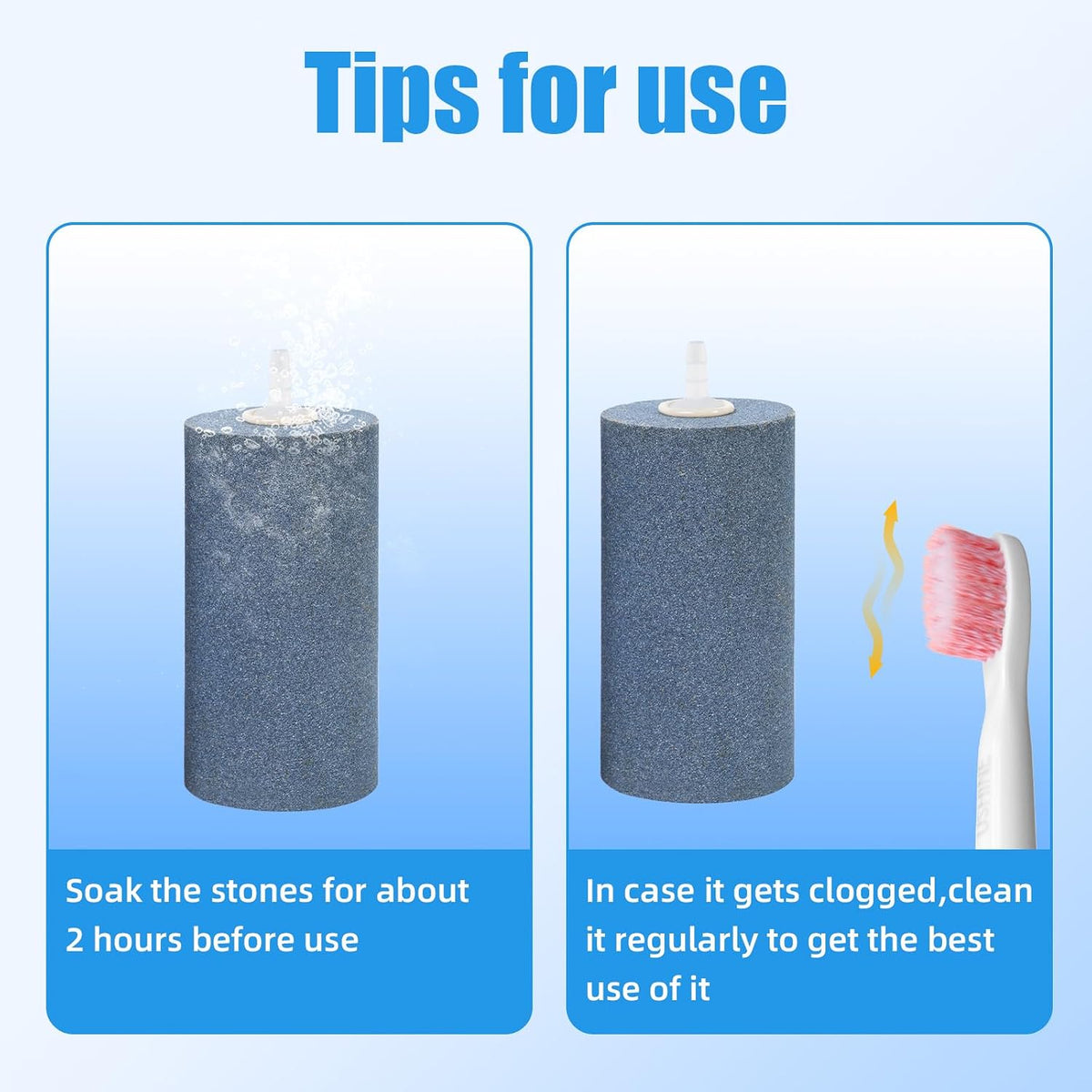AQUANEAT Aquarium Air Stone 4x2 inch 2 Pack, Large Airstone - 4 inch 4pcs - image 4