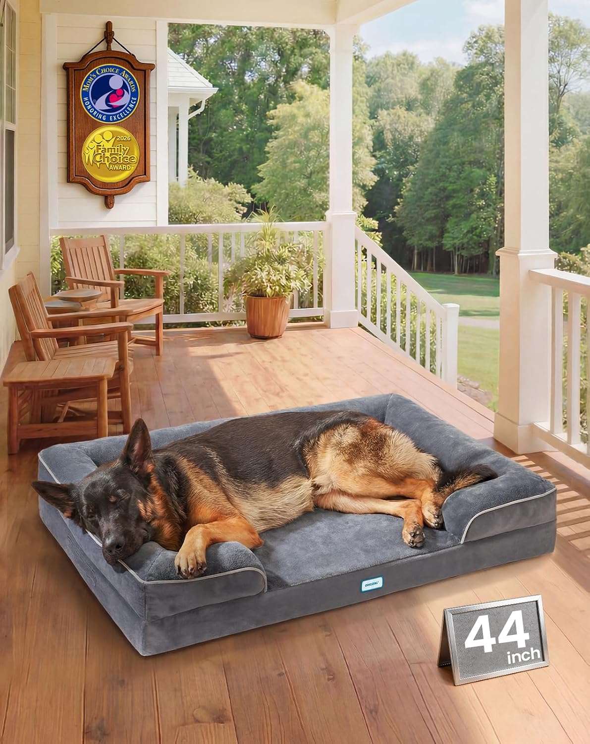 OhGeni Orthopedic Extra Large Dog Bed Couch, Memory Foam