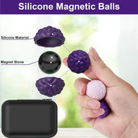 BUSOHA Silicone Magnetic Fidget Balls - Dark Purple+light Purple / 1.2 Inch - image 3