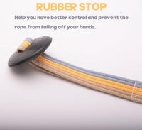 Cord Cotton Lunge Line with Rubber Stop，Equine Lunge Line for Horses with Swivel Bolt Snap，24 ft (Contrasting Colors, 24ft)