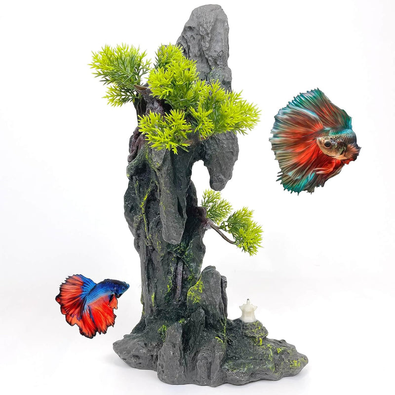 Extra Large Aquarium Decorations Large Fish Tank Rocks Hideout – Essentials for Fish - Tall Cypress Mountain View