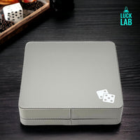 Luck Lab Farkle Dice Tray and Storage Case, Grey and Turquoise - Grey and Turqouise - image 4