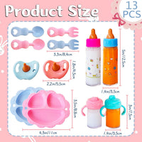 Woozettn 13 Pcs Baby Doll Accessories Magic Bottle Set - 13 Pcs - image 2