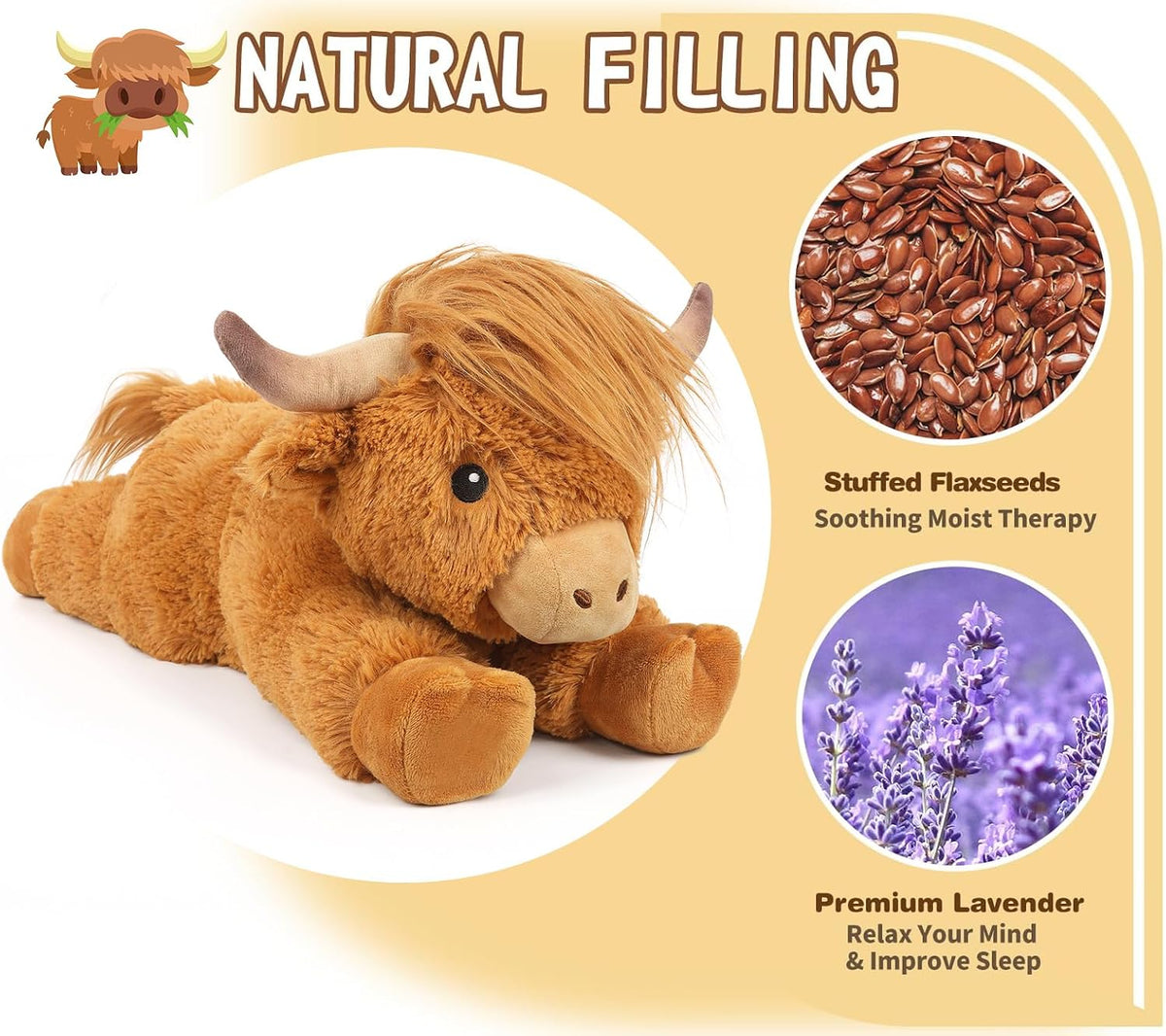 Highland Cow Stuffed Animals - A-Highland Cow -2 - image 4
