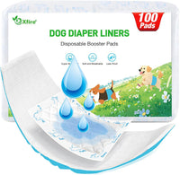 Dog Diaper Liners Booster Pads - Large-100Count