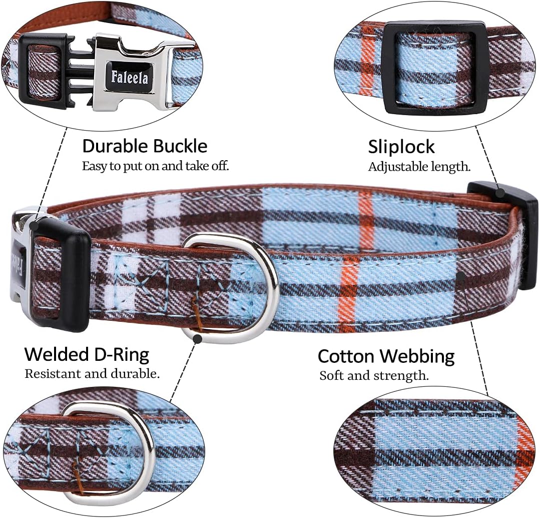 Faleela Soft &Comfy Bowtie Dog Collar - Small (Pack of 1) / Blue - image 2