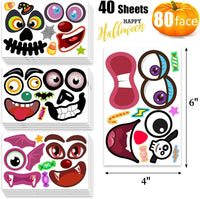80 Packs Pumpkin Decorating Kit - Pumpkin Stickers - image 2