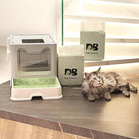 Cat Litter 24LB/4 Packs Dust-Free Clumping Tofu Cat Litter Quickly Absorb Odors Toilet Can Flush Into The Toilet Pure Natural tofu cat Litter (Green Tea)