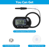 DaToo Aquarium Thermometer with Large LCD Display Fahrenheit/Celsius - 1 Pack - image 4