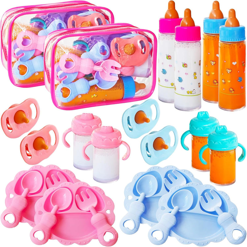 Woozettn 13 Pcs Baby Doll Accessories Magic Bottle Set - 26 Pcs