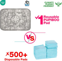 PUPIBOO Washable Pee Pads for Dogs and Cats - Vintage Grey / 18 x 24 Inch (Pack of 2) - image 3