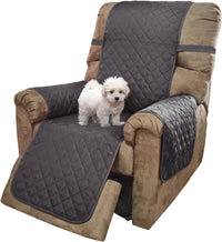 U-NICE HOME Loveseat Sofa Cover for 2 Cushion Couch, Dark Grey – Essentials for Pets - Dark Grey/Light Grey / 28''recliner-oversized