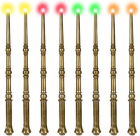 KingVows Light Up Magic Wizard Wand with 4 Color Lights & Sound - Golden