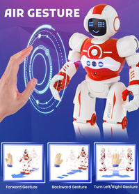 Robot Toys for Kids, Rechargeable Remote & Gesture Control Robots – Fun for Kids & Family - Red - image 3