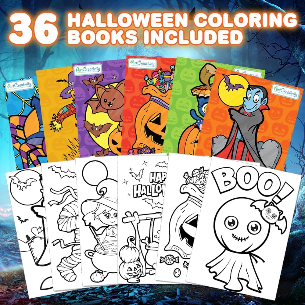 ArtCreativity 36 Pack 5 x 7 in Halloween Coloring Books for Kids - image 2