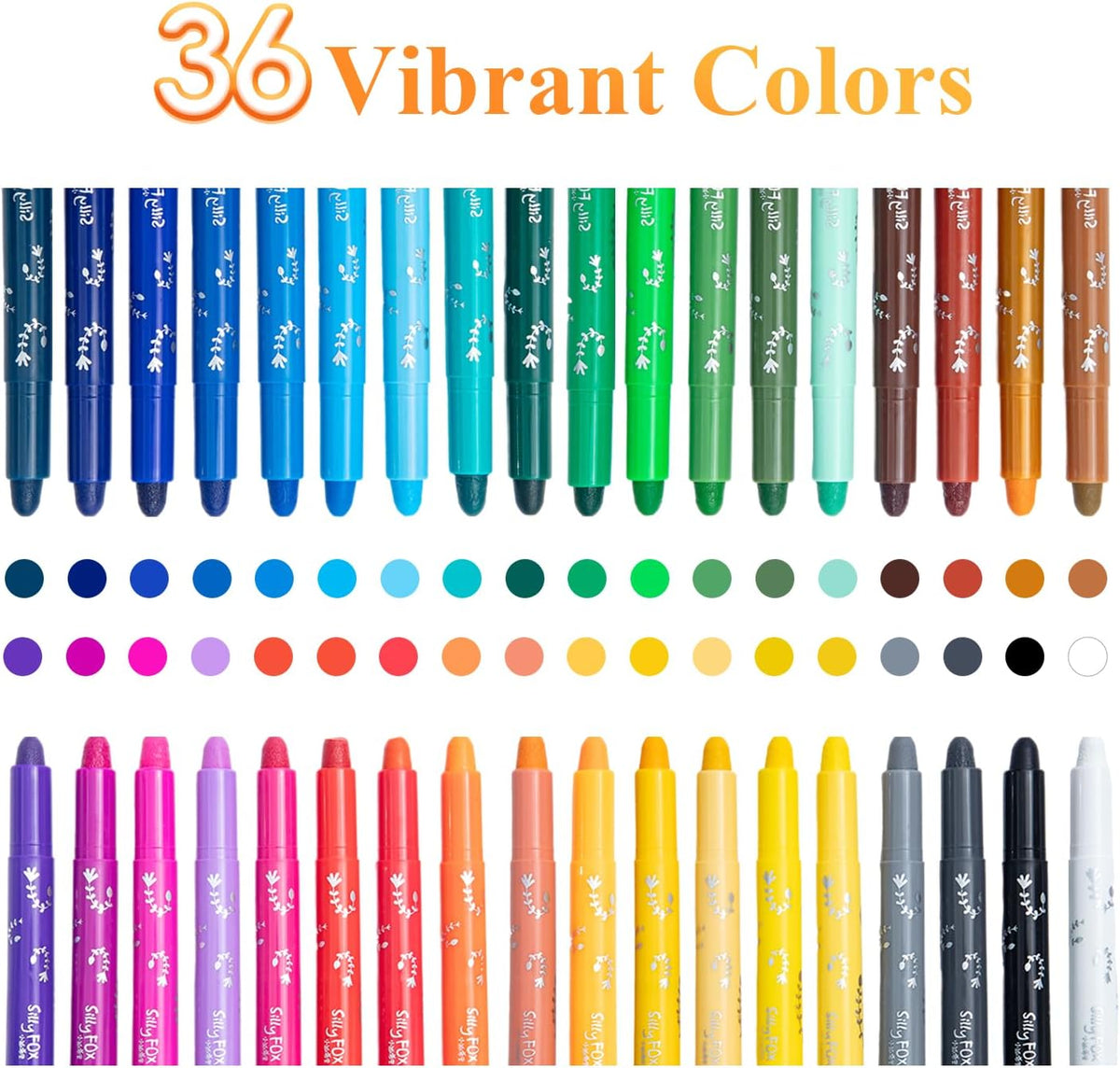M&G Washable Tempera Paint Sticks - 36 colors - image 2