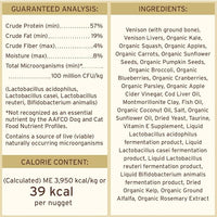 Primal Freeze Dried Raw Cat Food Nuggets Venison, Complete & Balanced Meal or Topper, Premium, Healthy, Grain Free, High Protein Raw Cat Food with Probiotics (14 oz)