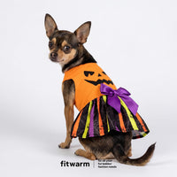 Fitwarm Halloween Pumpkin Dog Dress - Small / Pumpkin - image 2