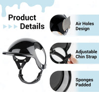 Dog Helmet and Goggles for Small Dogs - Small-(Black+Black) - image 4