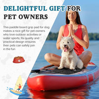 Dog Traction Pad Dog Paddle Board Kayak Accessories 21.2 x 15.3 Inch Non Slip Deck Grip Mat Surfboard Traction Good Grip EVA Foams for SUP Skimboard Paddleboard Surfboard
