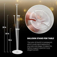 JOYYPOP 4 Sets Balloon Stand Kit For Table - 20 Pack Clear - image 2