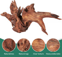 WDEFUN 3 PCS Natural Driftwood for Aquarium Decor Fish Tank - Mopani driftwood （14-18 inch pack of 2） - image 3