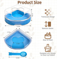 PINVNBY Large Hamster Sand Bath Container Chinchilla Dust Bathroom - Small - image 2