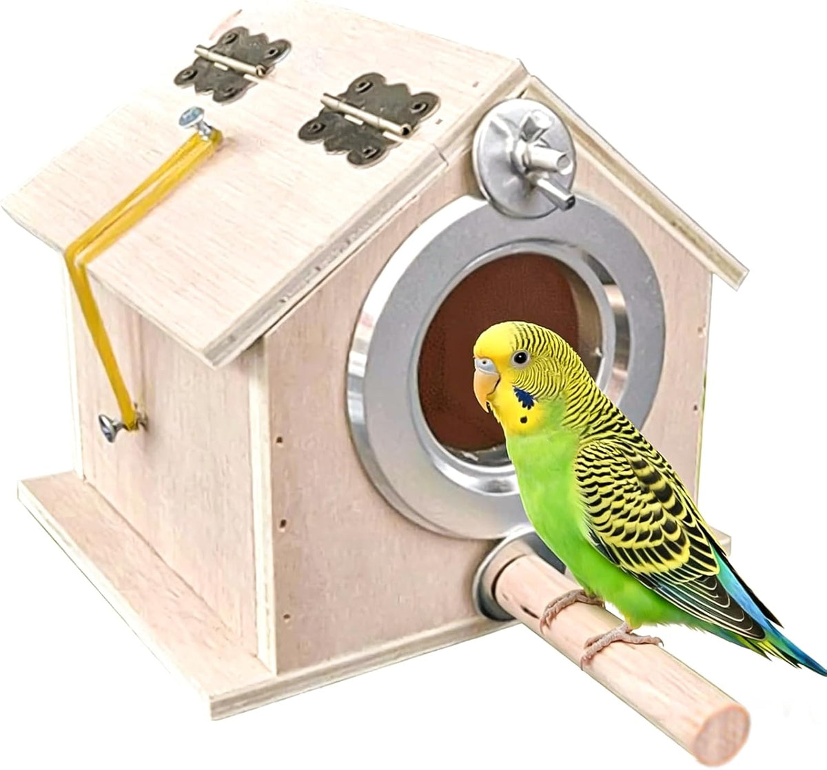 Parakeet Nesting Box, Bird Nest House - L- 7.08 x 5.90 x 7.87 in