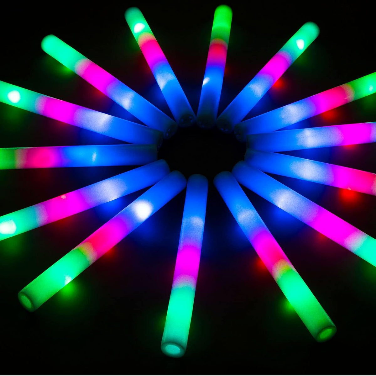 SHQDD 28PCS LED Foam Glow Sticks - 54