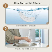 NPET Replacement Filters for Cat Water Fountain WF050/WF210Plus - 8pcs for WF210plus - image 4