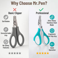 Mr. Pen, Cat Nail Clipper, Stainless Steel - Blue - image 3